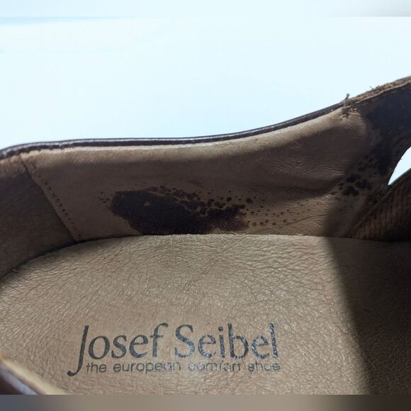 Joseph Seibel Steven closed toe smart leather sandal velcro fastening size 10 - Picture 9 of 9
